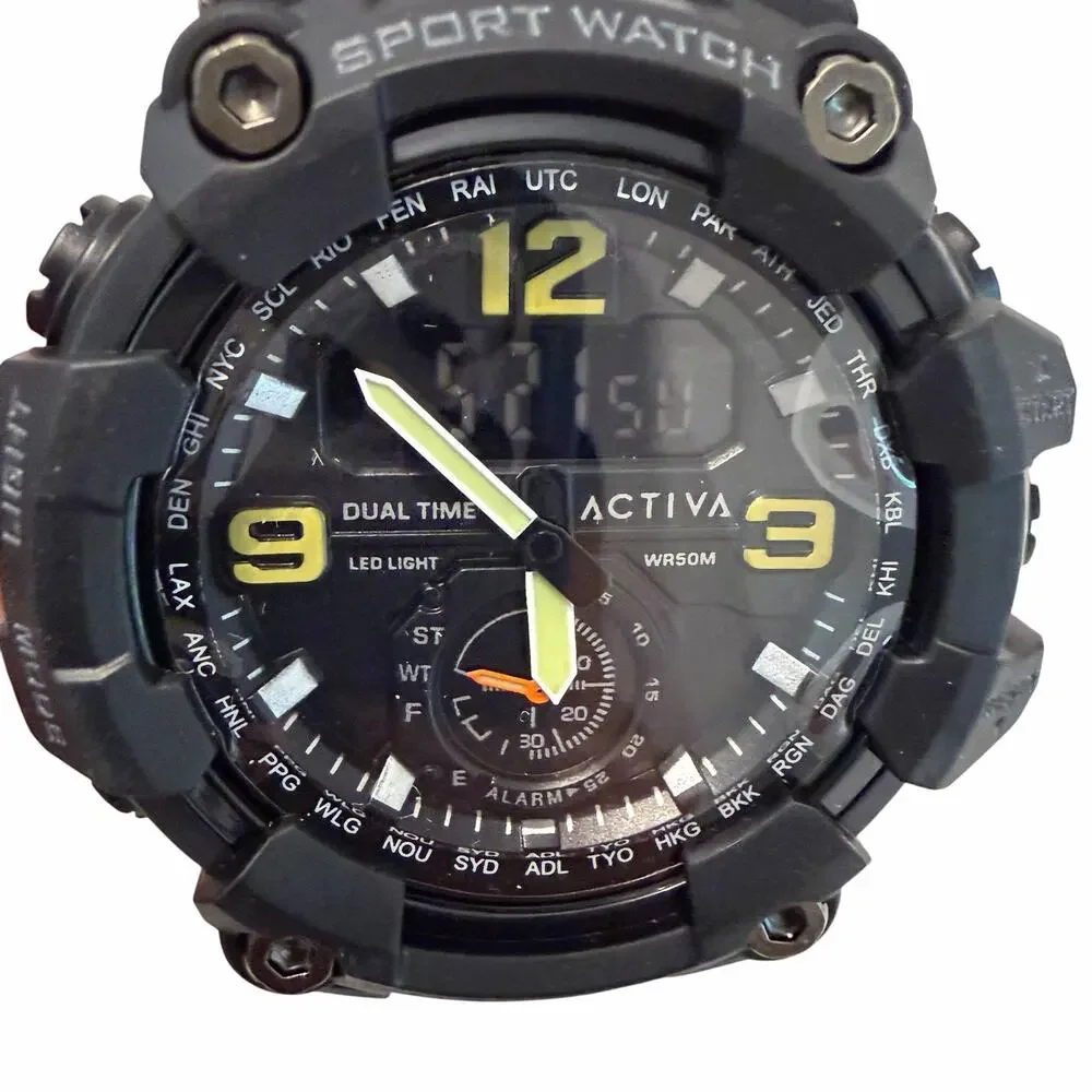 Activa X Invicta BlackOps Digital Men's Watch - 56mm, Army Green (ACW1637-002)
